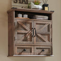 ACCOHOHO Bathroom Wall Cabinet with Rustic Farmhouse Style