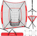 7x7ft Baseball Net Set - Portable Softball & Baseball Training Kit