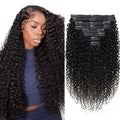 3c 4a Kinky Curly Clip in Hair Extensions 18in - Natural Volume Boost