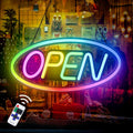 22 in x 11 in LED Neon Open Sign for Businesses - Ultra-Bright
