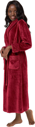 Turquaz Plush Robes for Women - Soft Warm Fleece Bathrobe for Winter