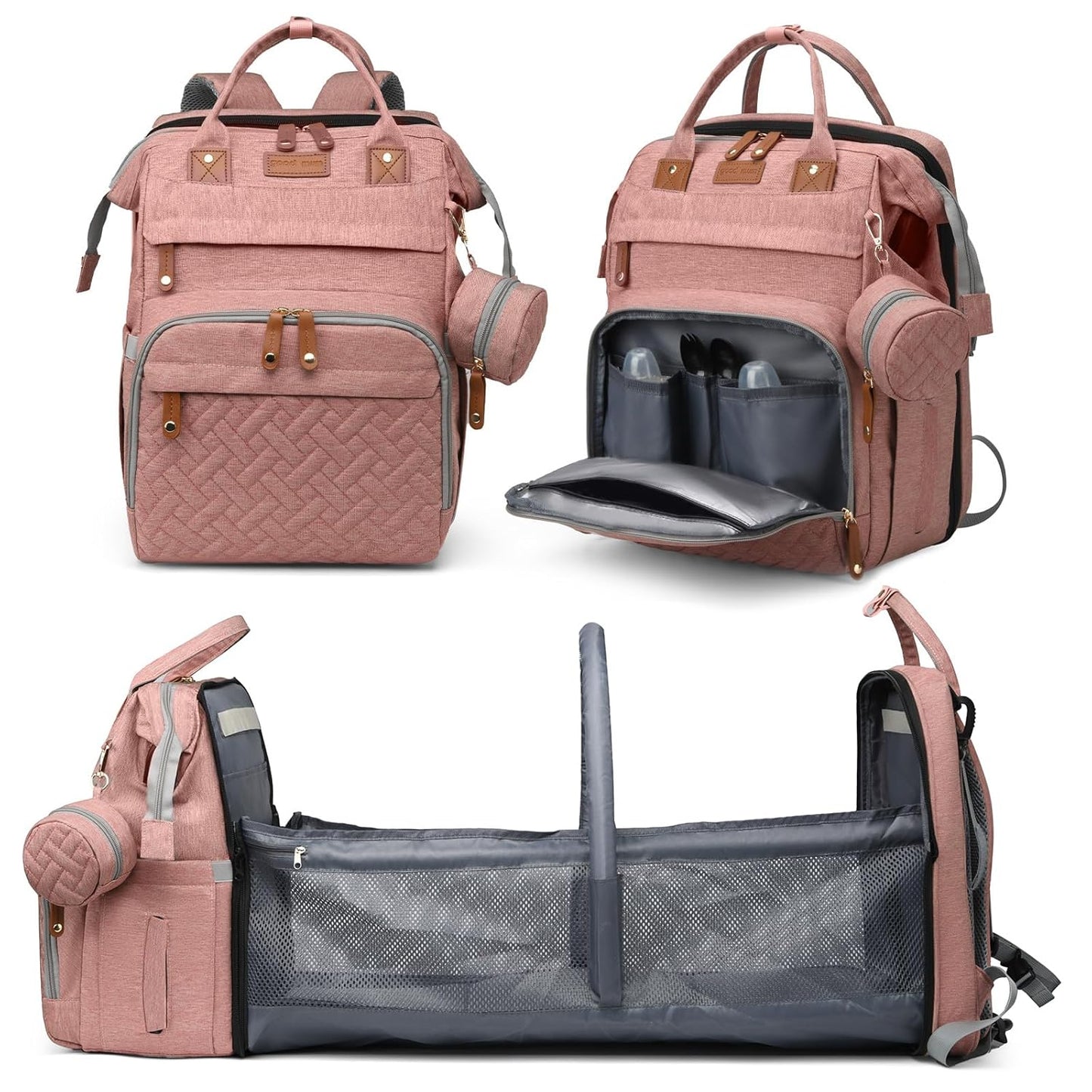 Diaper Bag Backpack with Changing Station for Boys and Girls