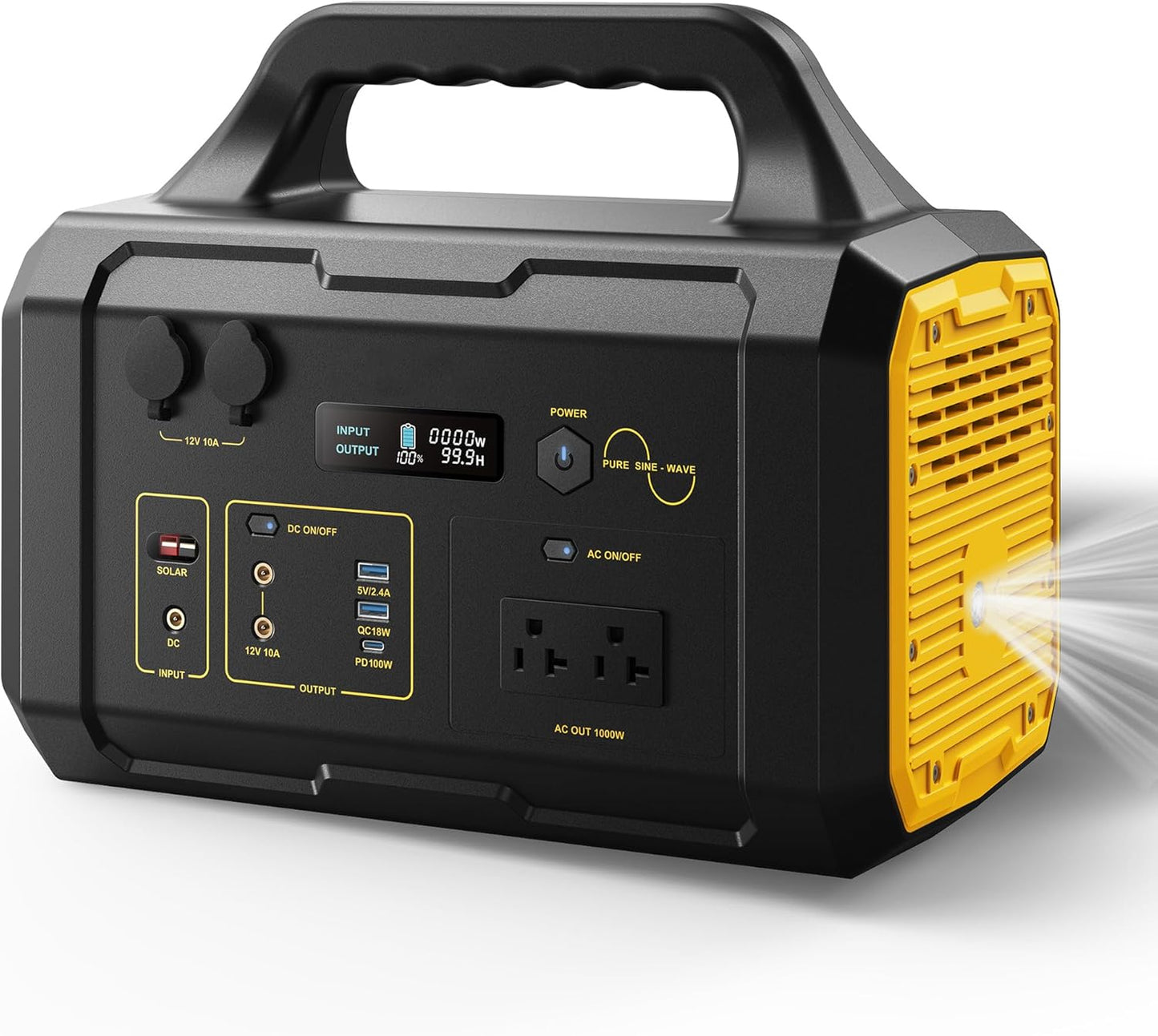 Portable Solar Generator 1024Wh Fast Charging Power Station