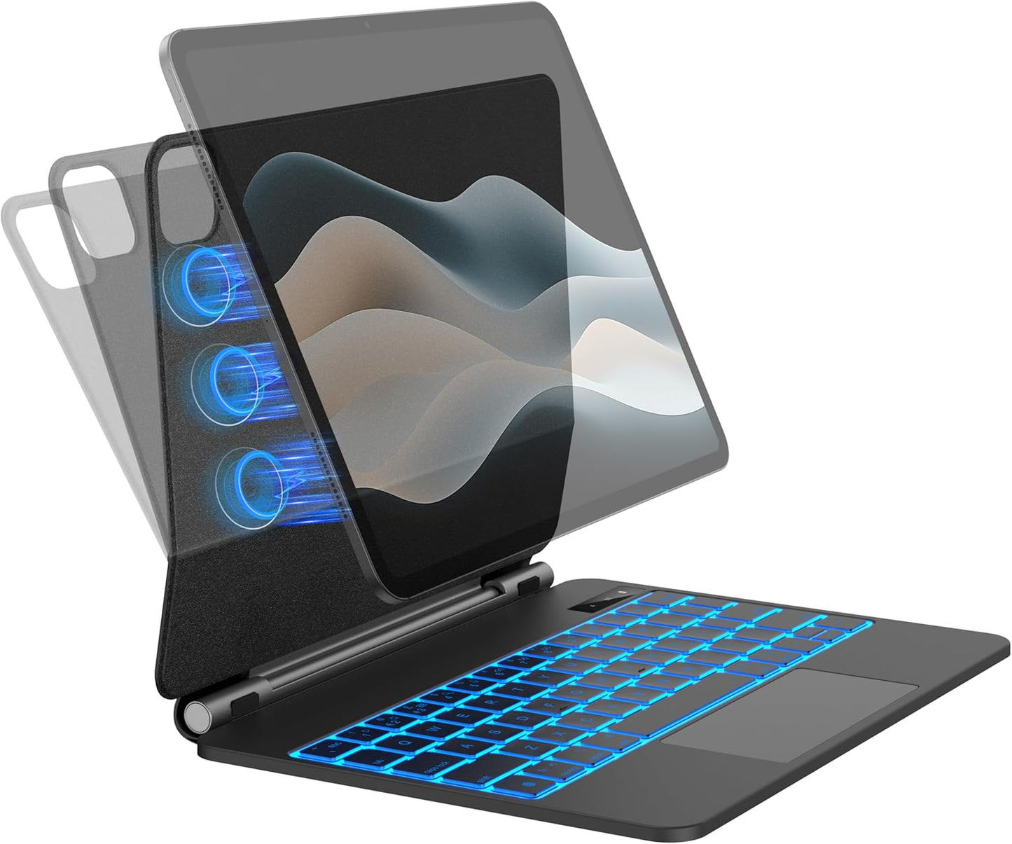 OMOTON Bluetooth Magnetic Keyboard Case for iPad Pro 11 inch