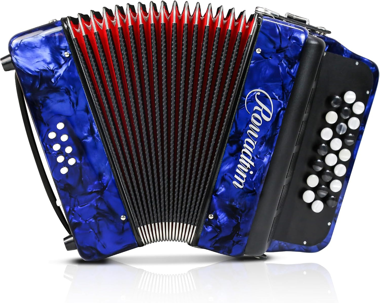 22-Key 8-Bass Accordion for Beginners - Lightweight and Vibrant