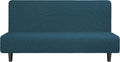 Easy-Going Stretch Futon Slipcover Large Deep Teal - Soft Jacquard Fit