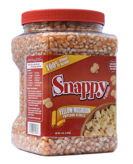 Snappy Yellow Mushroom Popcorn Kernels for Perfect Popping!