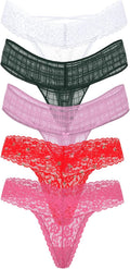 Victoria's Secret Women's Lace Thong Underwear 7-Pack - Low Rise