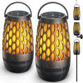 Outdoor Bluetooth Speaker with Flame Lights - Portable Waterproof