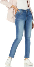 Democracy Women's Petite Ab Solution Straight Leg Jean - Slimming uses