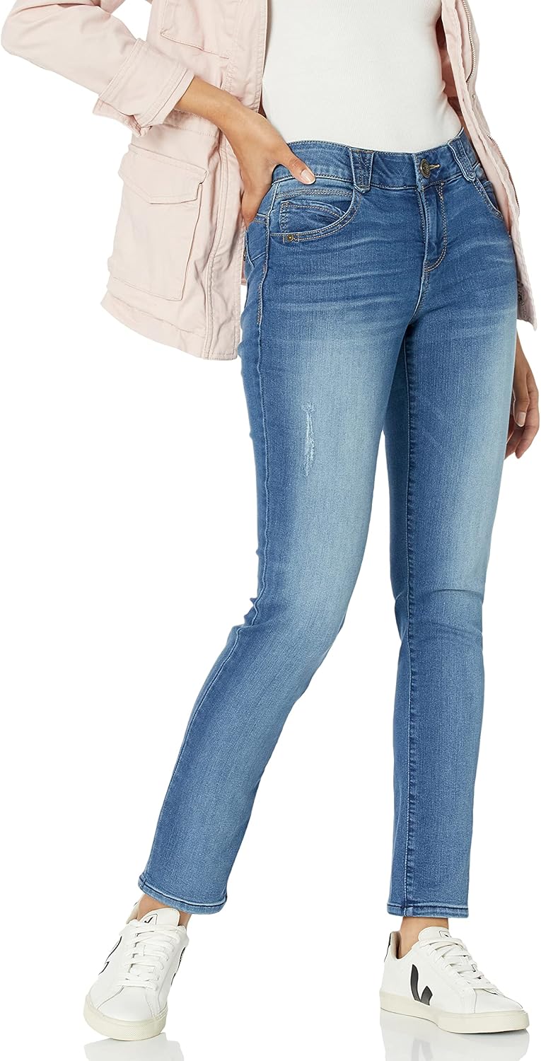 Democracy Women's Petite Ab Solution Straight Leg Jean Review