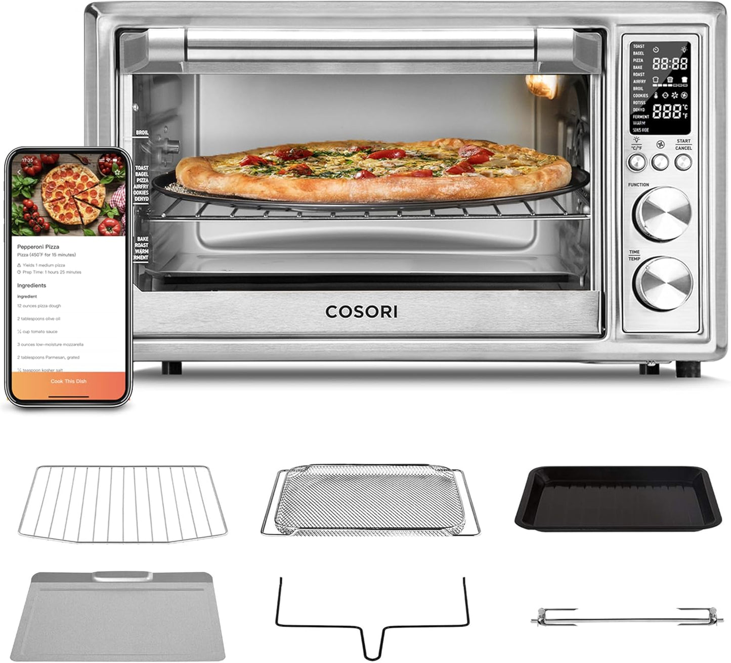COSORI 13-in-1 Air Fryer Oven: APP Control, 134 Recipes
