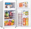 3.5 Cu.Ft Mini Fridge with Freezer - Compact 2-Door Refrigerator