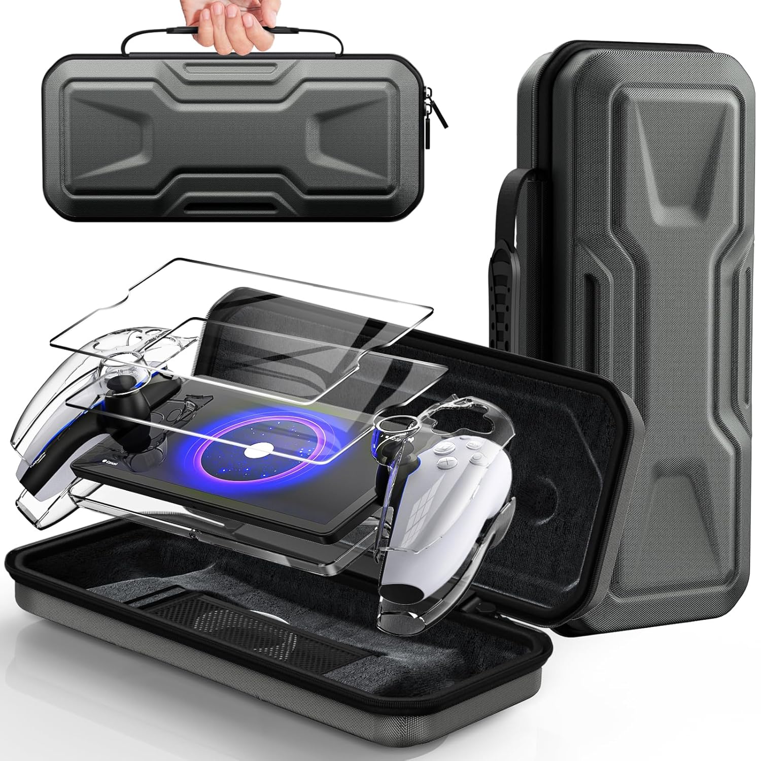 3 in 1 Accessories Bundle for Playstation Portal - Ultimate Protection
