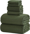 6-Piece Bath Towel Set 30x60 - Oversized Soft Quick-Dry Towels