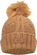 UGG Women's Cable Beanie Pom Hat - Warm, Textured Winter Staple
