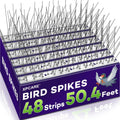 XPCARE 50.4 ft Bird Spikes Fence Spikes for Pigeons and Squirrels