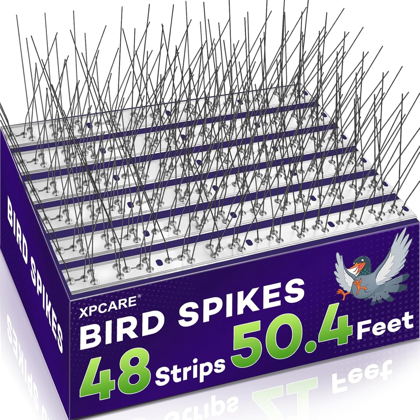 XPCARE 50.4 Feet Bird Spikes for Effective Bird Control Solutions