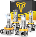 FAHREN H11 H9 H8 9005/HB3 Light Bulbs Combo - 10X Brighter, 6500K