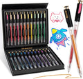 Retractable Super Glitter Gel Pens, 24 Colors - Smooth 1.0mm Sparkle