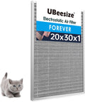 UBeesize 20x30x1 Reusable Electrostatic Air Filter - Durable MERV 8