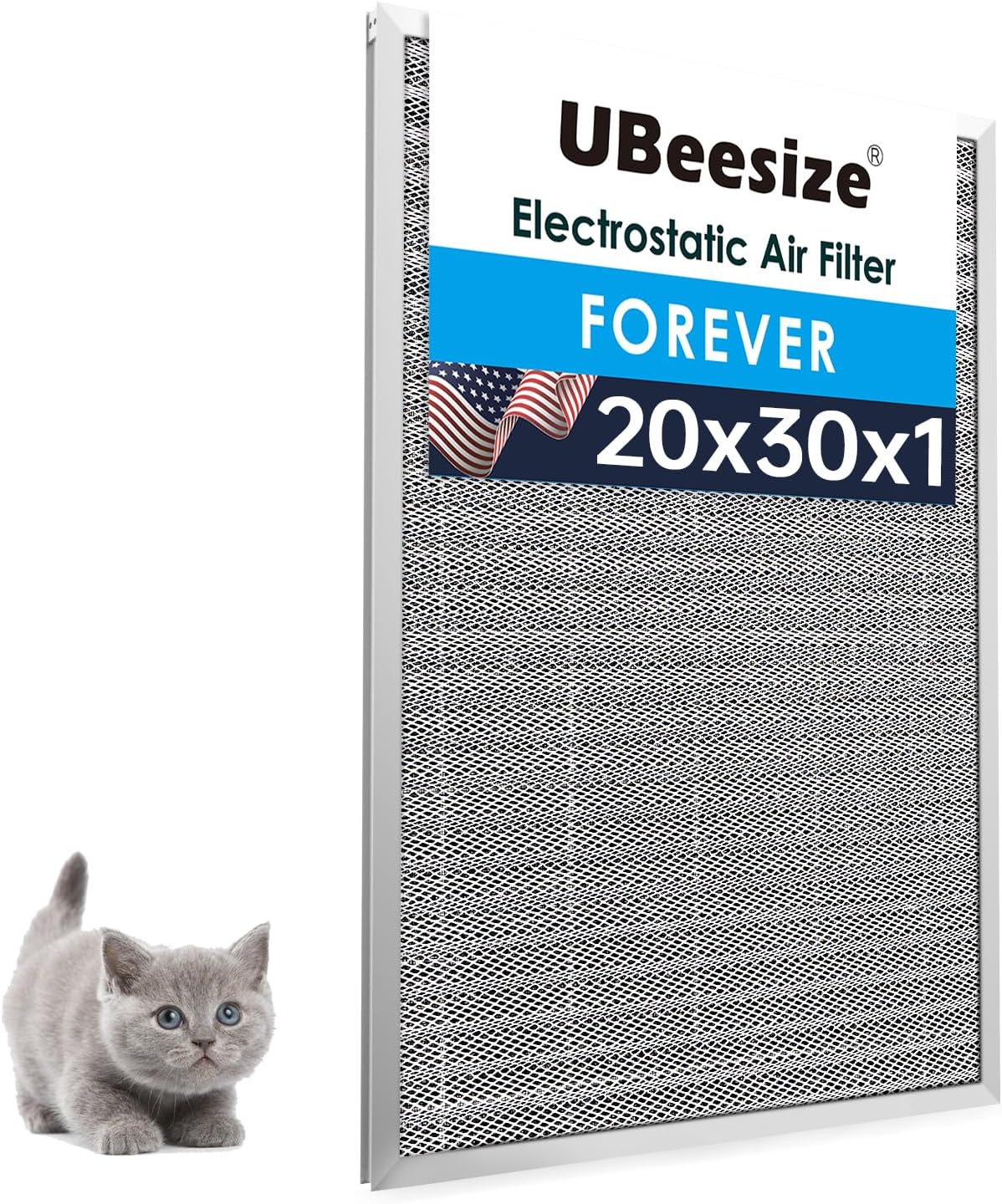 UBeesize Reusable Electrostatic Air Filter for HVAC Systems