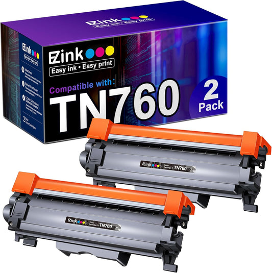E-Z Ink TN760 Compatible Toner Cartridges for Brother Printers