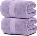 White Classic Extra Large 35x70 Bath Sheet Towels - 2 Pack Lavender