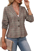 Women's Stretchy Knit Blazer Slim Fit Long Sleeve Jacket - Lightweight