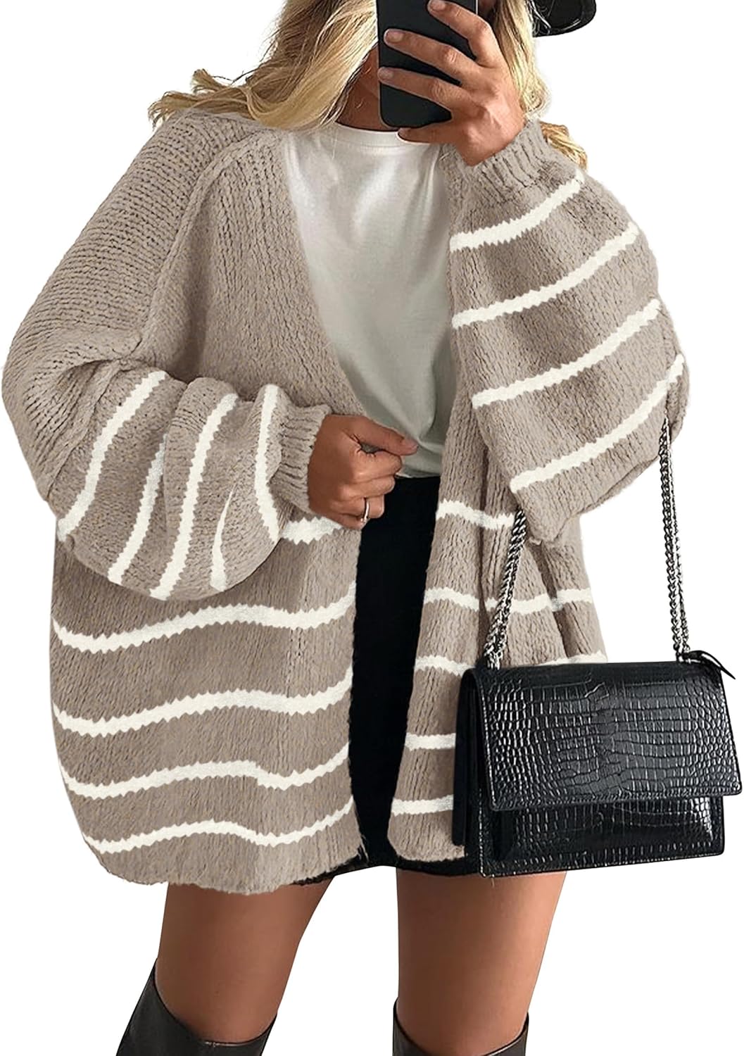 PRETTYGARDEN Womens Oversized Cardigan Sweaters for Fall Style