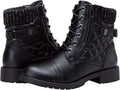 Vepose Women's 903 Combat Ankle Boots - Comfortable Lace Up Low Heel