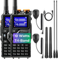 BAOFENG K5PLUS 10W Tri-Band Ham Radio Handheld - Long Range Two-Way