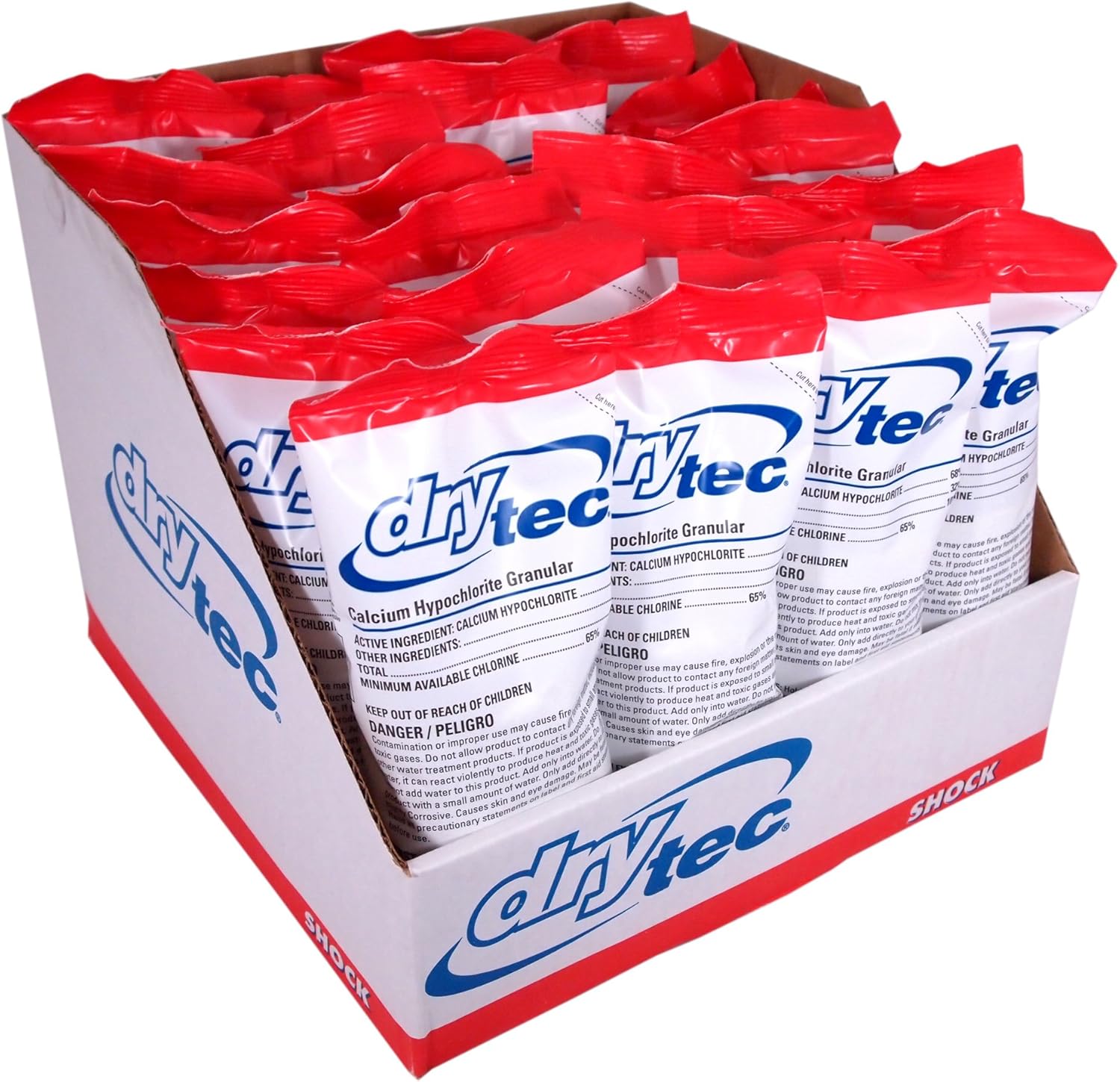 Calcium Hypochlorite Chlorine Shock Treatment for Pools 24-Pack