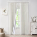 Bailey Linen Pinch Pleat 100 Full Blackout Curtains 84 in - Modern
