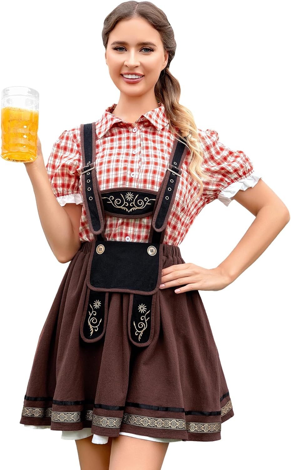 Bavarian Oktoberfest Costume for Women - Dirndl Dress Delight