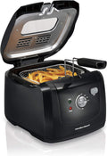 Cool Touch Electric Deep Fryer 2-Liter Capacity - Fast Heat-up