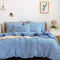 Natural Cotton Striped Duvet Cover Set for Comfortable Sleep