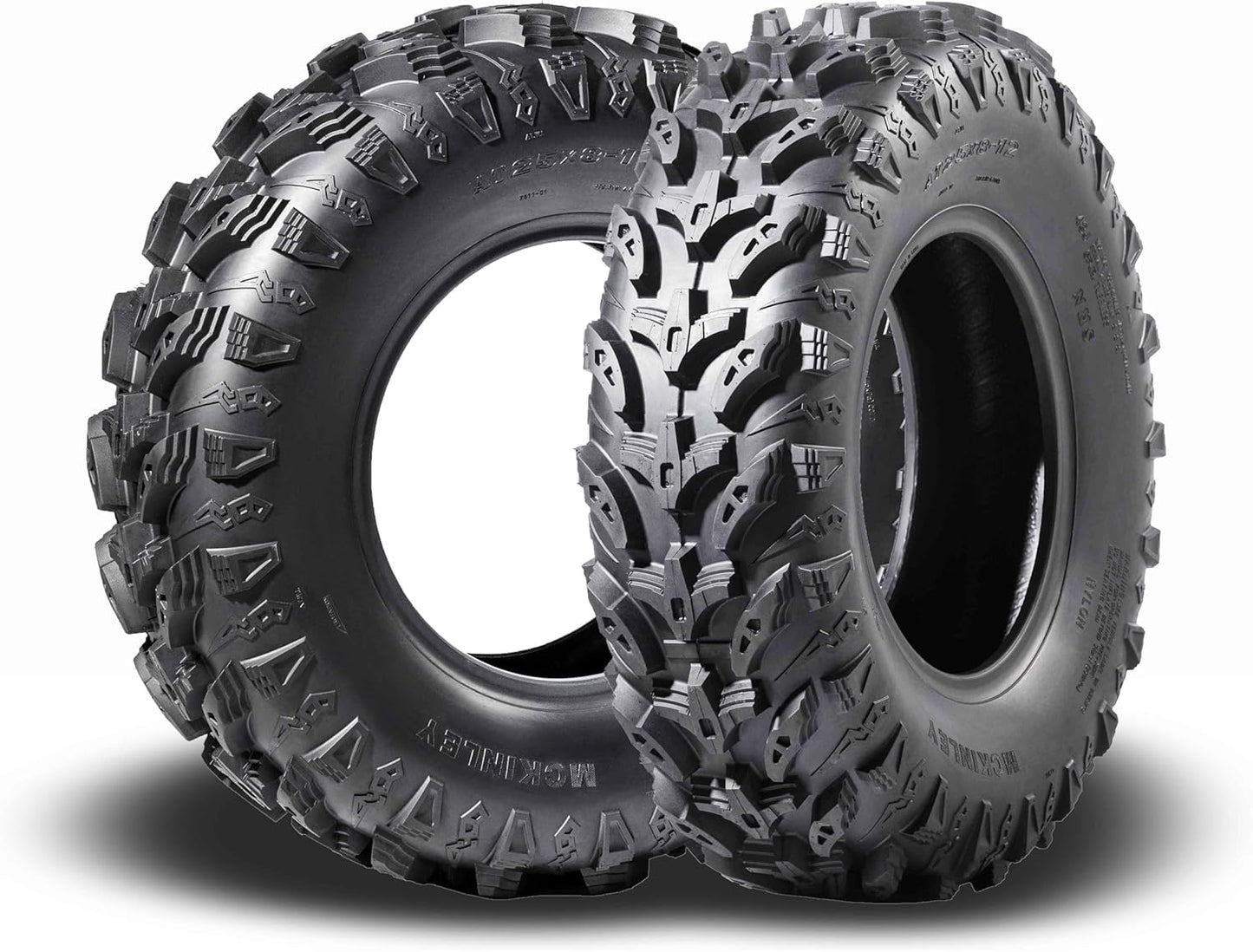 MCKINLEY UTV ATV Tires 25X8-12 6-Ply Super Mud All Terrain