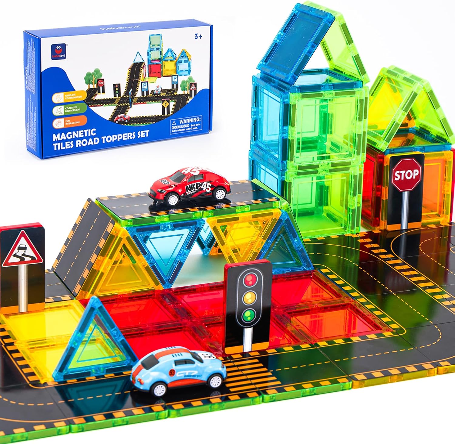 Interactive Magnetic Road Set for Montessori Learning