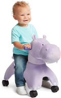 Toddler Toys 2-3 Rolling Hippo Ride-On - Smooth Indoor & Outdoor Ride