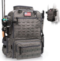 Fishing Backpack with Rod Holders and 45L Waterproof Storage - Tackle
