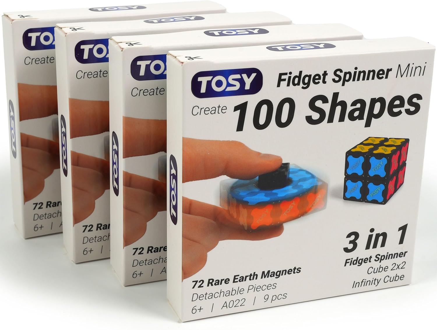 Magnet Fidget Spinner Set - Stress Relief 4pk