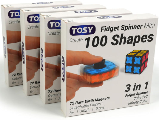 Magnet Fidget Spinner Set - Stress Relief 4pk