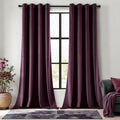 Velvet Curtains Purple Orchid Blackout Drapes - Elegant Thermal Panels