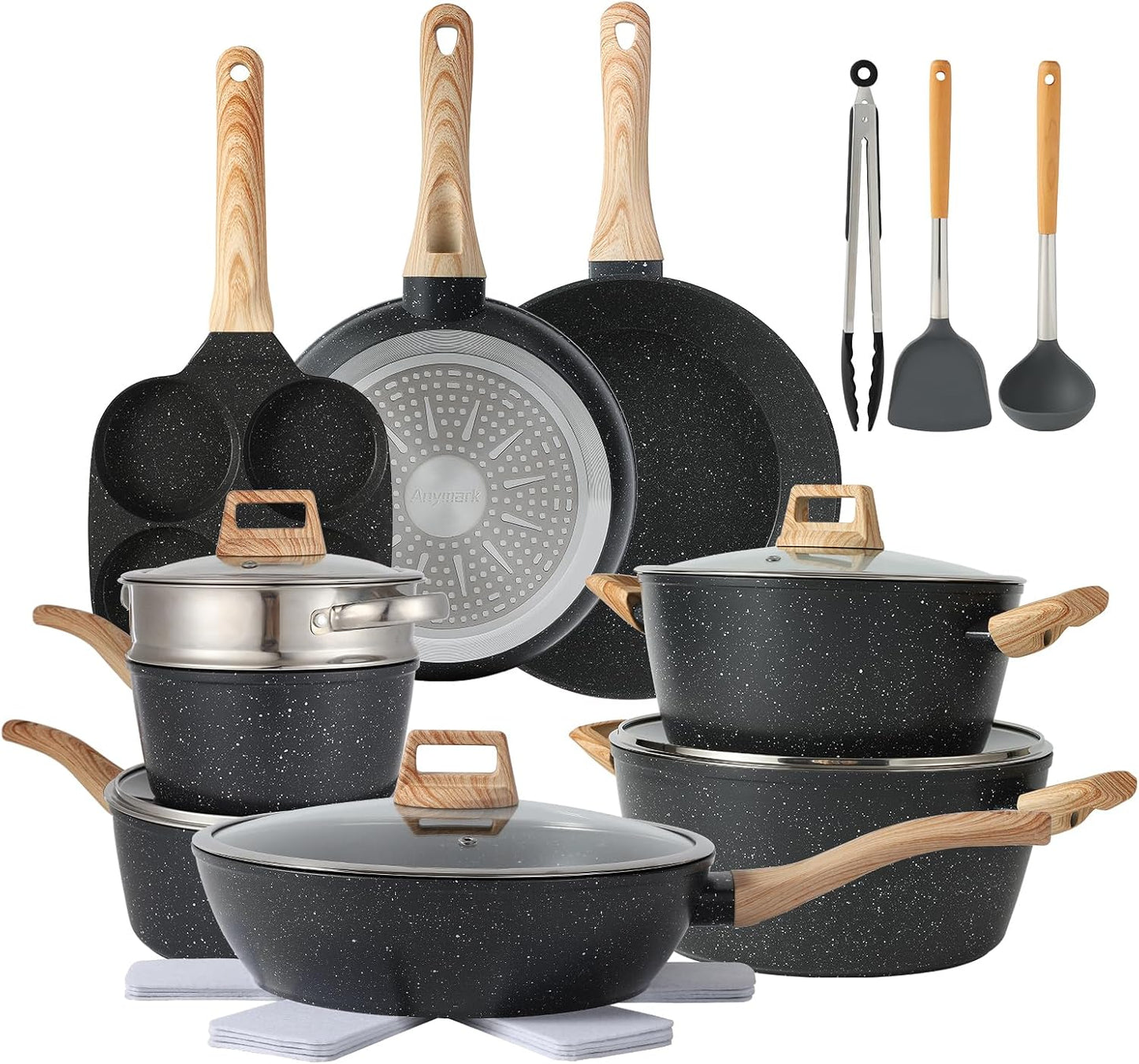 21PCS Non Stick Cookware Set for Effortless Cooking Experience