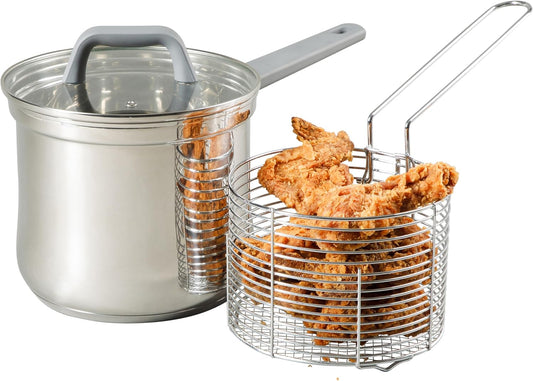 Oster Beauford 3.65-Quart Stainless Steel Deep Fryer Pot