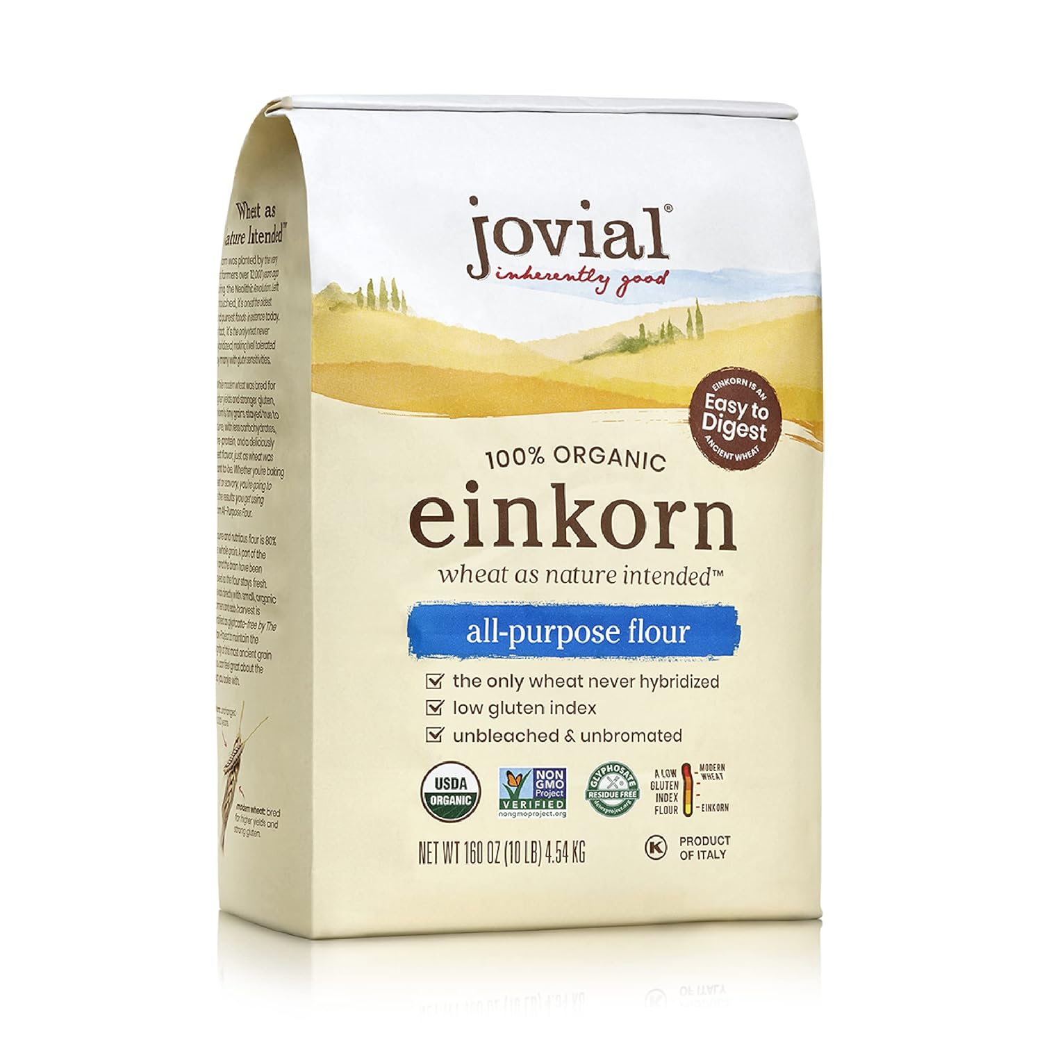 Jovial Organic Einkorn Unbleached All Purpose Flour for Baking