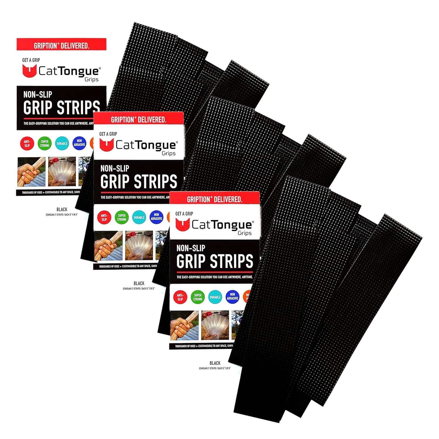 Non-Abrasive Grip Tape Strips for Heavy Duty Non Slip Use
