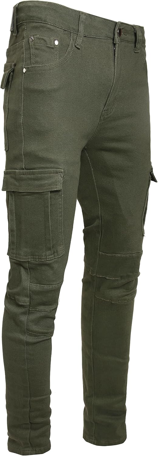 JUNBAOSS Men's Slim Fit Stretch Ripped Skinny Jeans for Style