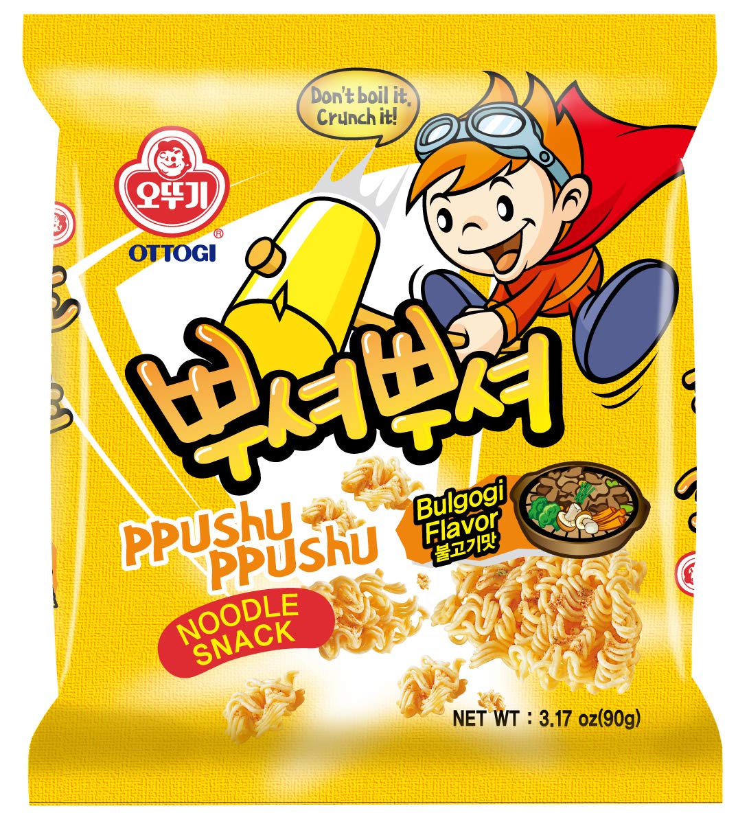 Ppushu Ppushu Noodle Snack - Bulgogi Flavor for Crunchy Fun